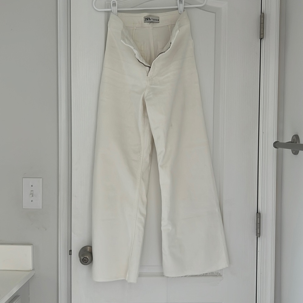 ZARA MARINE JEAN WHITE SIZE 2
